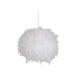 Corep Suspension Boule En Plumes Blanc D30cm Blanc - Kokot
