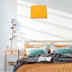 Corep Suspension En Lin D38cm Moutarde - Linen -Sema Design Boutique 622612 FRN04 WEB