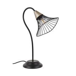 Corep Lampe En Métal Et Laiton H42cm Noir - Lizzie
