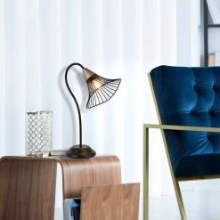 Corep Lampe En Métal Et Laiton H42cm Noir - Lizzie -Sema Design Boutique 622629 FRN04 WEB