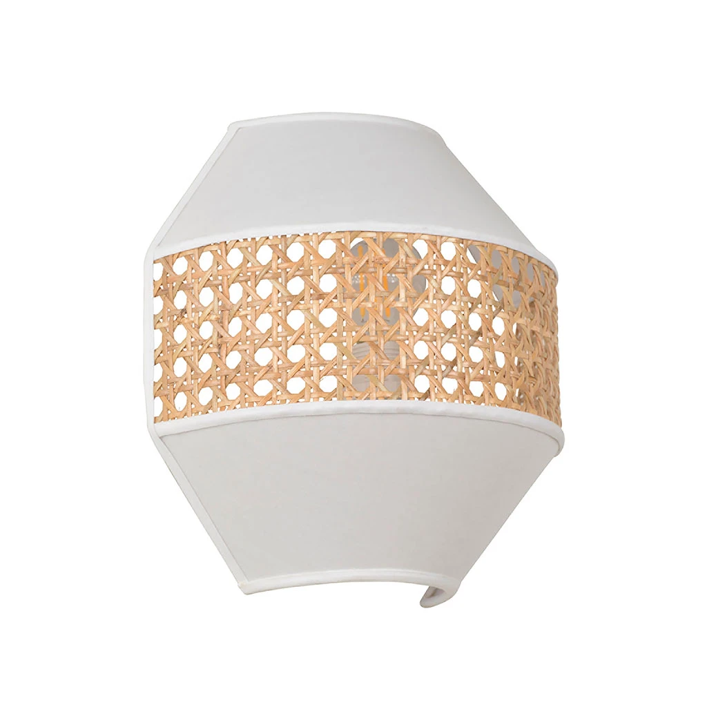 Corep Applique En Coton Et Cannage H21cm Blanc - Jarawa 8 Corep Applique En Coton Et Cannage H21cm Blanc - Jarawa – Image 6