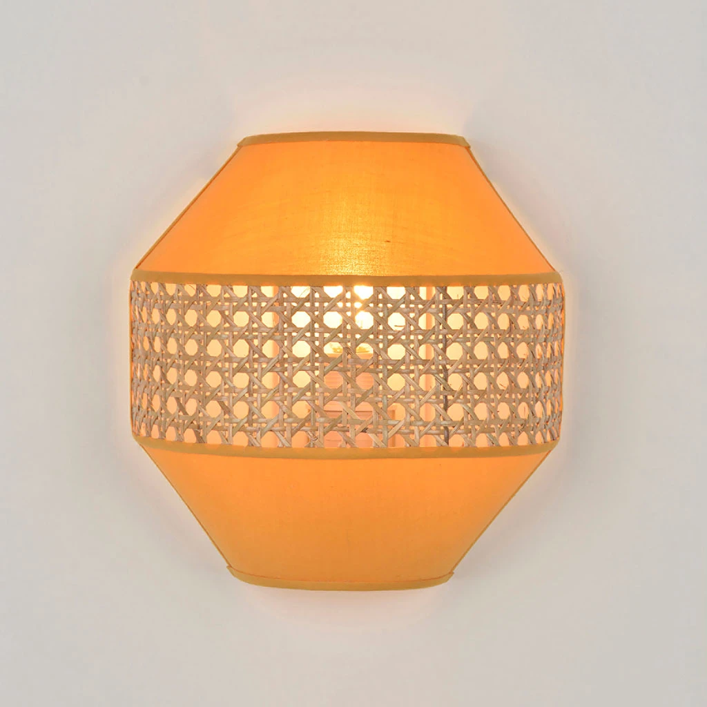 Corep Applique En Coton Et Cannage H21cm Moutarde - Jarawa 5 Corep Applique En Coton Et Cannage H21cm Moutarde - Jarawa – Image 3