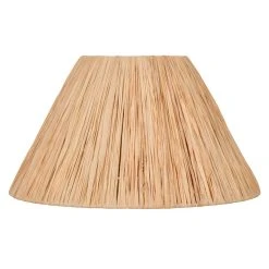 Corep Abat-jour Conique En Raphia Naturel D30cm