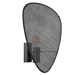 Market Set Applique 1 Lumière En Métal Et Cannage H42cm Noir - Screen