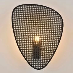 Market Set Applique 1 Lumière En Métal Et Cannage H42cm Noir - Screen -Sema Design Boutique 623087 FRN06 WEB