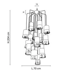 Market Set Suspension 16 Lumières En Bana Et Raphia H204cm Frange - Formentera -Sema Design Boutique 623102 FRN03 WEB