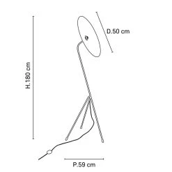 Market Set Lampadaire Pivo En Metal, Velours Et Lin H180cm - Sonia Laudet Nosachite -Sema Design Boutique 623134 FRN03 WEB