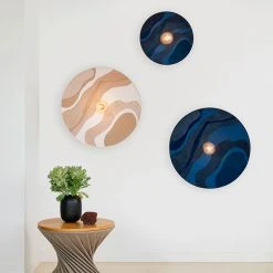 Market Set Applique En Métal, Velours Et Lin H40cm Nuit - Sonia Laudet Malachite -Sema Design Boutique 623143 FRN04 WEB