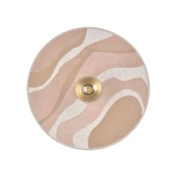 Market Set Applique En Métal, Velours Et Lin H40cm Sable - Sonia Laudet Malachite