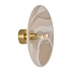 Market Set Applique En Métal, Velours Et Lin H40cm Sable - Sonia Laudet Malachite -Sema Design Boutique 623145 FRN05 WEB