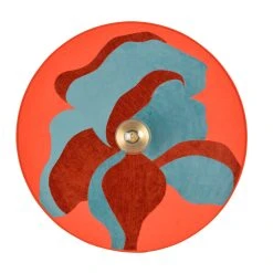 Market Set Applique En Métal, Velours Et Lin H60cm Camelia - Sonia Laudet Nostalgia