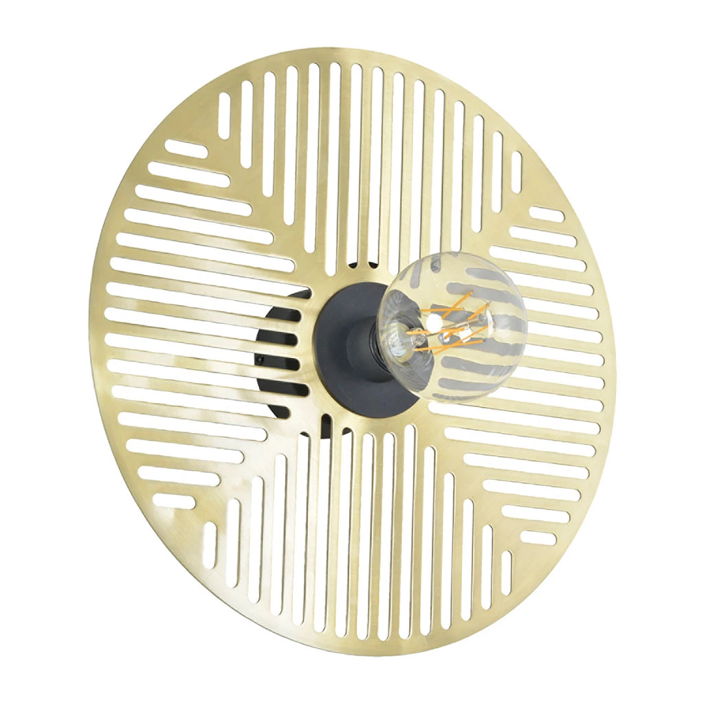 Market Set Applique 1 Lumière En Métal Et Laiton D40cm Doré - Waterlily 3 Market Set Applique 1 Lumière En Métal Et Laiton D40cm Doré - Waterlily