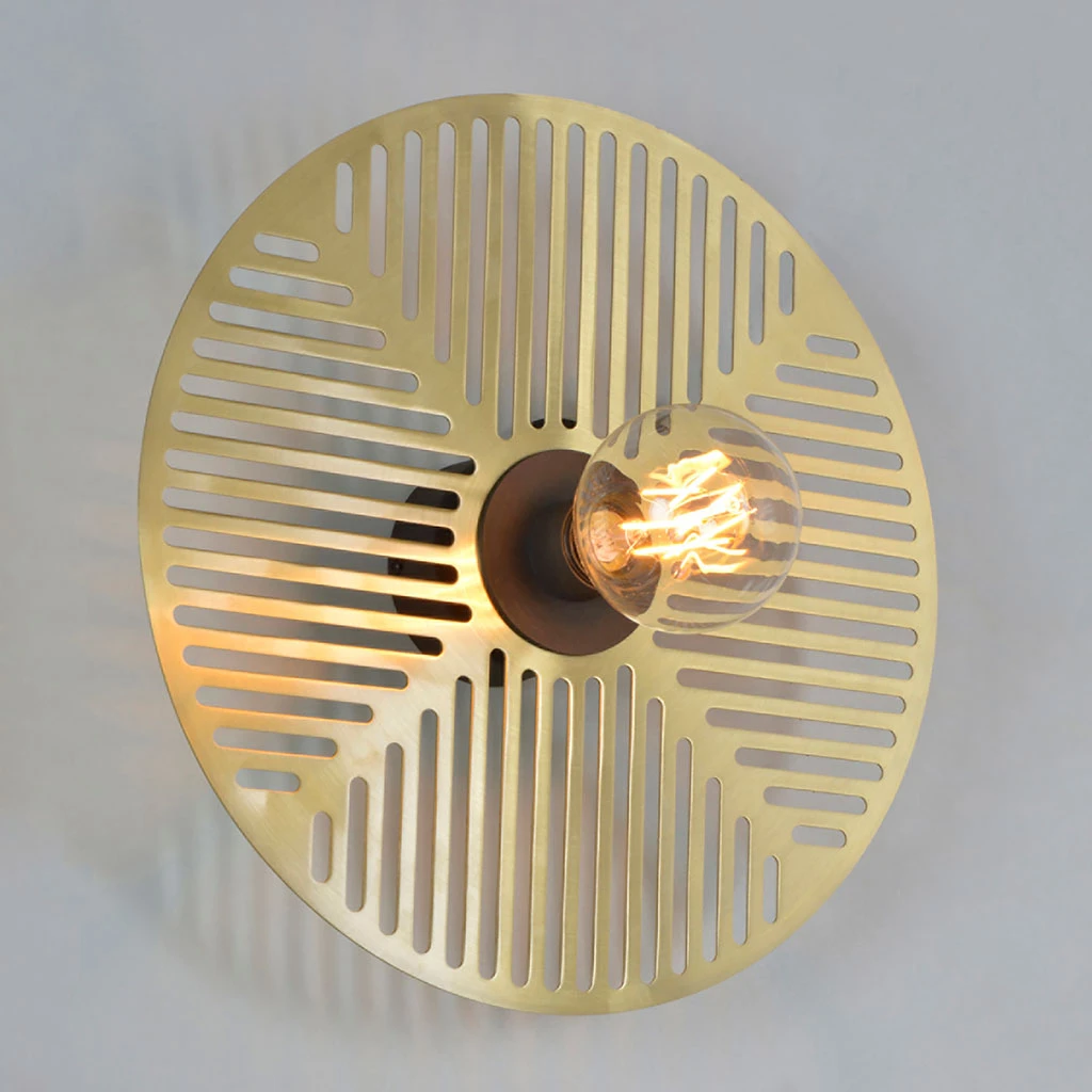 Market Set Applique 1 Lumière En Métal Et Laiton D40cm Doré - Waterlily 4 Market Set Applique 1 Lumière En Métal Et Laiton D40cm Doré - Waterlily – Image 2