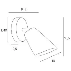 Corep Spot 1 Lumière En Raphia H16.5cm Naturel - Playa -Sema Design Boutique 631520 FRN04 WEB