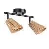 Corep Spot 2 Lumières En Raphia L26.5cm Naturel - Playa -Sema Design Boutique 631521 FRN01 WEB