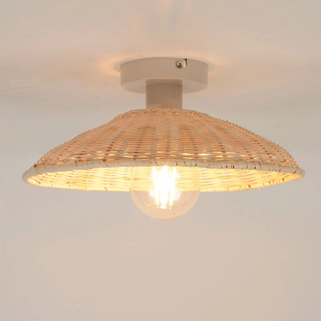 Corep Applique En Métal Et Rotin Tressé D30cm Naturel - Calanques 4 Corep Applique En Métal Et Rotin Tressé D30cm Naturel - Calanques – Image 2