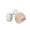 Corep Spot 1 Lumière En Métal Et Rotin Tressé H13cm Naturel - Calanques -Sema Design Boutique 631527 FRN01 WEB