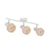 Corep Spot 3 Lumières En Métal Et Rotin Tressé L50cm Naturel - Calanques -Sema Design Boutique 631529 FRN01 WEB