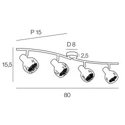 Corep Spot 4 Lumières En Métal Et Rotin Tressé L80cm Naturel - Calanques 10 Corep Spot 4 Lumières En Métal Et Rotin Tressé L80cm Naturel - Calanques -Sema Design Boutique 631530 FRN04 WEB