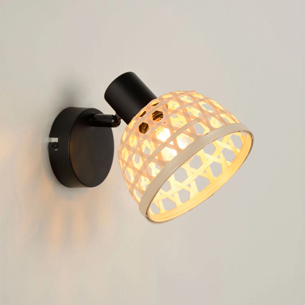 Corep Spot 1 Lumière En Métal Et Bambou H16cm Noir - Kami 4 Corep Spot 1 Lumière En Métal Et Bambou H16cm Noir - Kami – Image 2