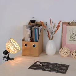 Corep Spot à Pince En Métal Et Bambou H15cm Noir - Kami -Sema Design Boutique 631537 FRN03 WEB