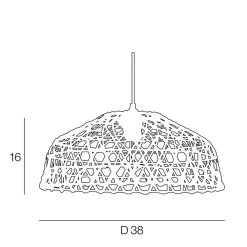 Corep Suspension En Métal Et Rotin D38cm Naturel - Bendor -Sema Design Boutique 631547 FRN04 WEB