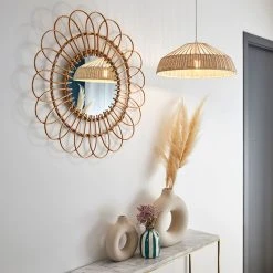 Corep Suspension En Métal Et Rotin D38cm Naturel - Ciotat -Sema Design Boutique 631548 FRN03 WEB