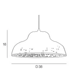 Corep Suspension En Métal Et Rotin D38cm Naturel - Samena -Sema Design Boutique 631550 FRN04 WEB