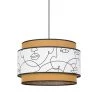 Corep Suspension En Coton D38cm Motif Visages Et Caramel - Milo -Sema Design Boutique 631551 FRN01 WEB