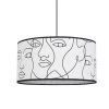 Corep Suspension En Coton D38cm Motif Visage Blanc - Visage -Sema Design Boutique 631552 FRN01 WEB
