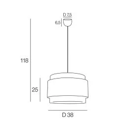 Corep Suspension En Coton D38cm Motif Pyla - Milo -Sema Design Boutique 631554 FRN04 WEB