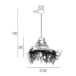 Corep Suspension En Alfa D40cm Naturel - Atlas -Sema Design Boutique 631556 FRN04 WEB
