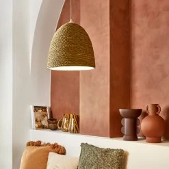 Corep Suspension En Métal Et Ficelle D38cm Naturel - Hacienda -Sema Design Boutique 631559 FRN03 WEB