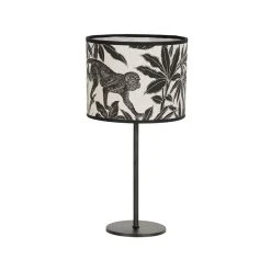 Corep Lampe En Métal Et Coton H36cm Noir - Basic Sapajou