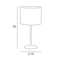 Corep Lampe En Métal Et Coton H36cm Noir - Basic Sapajou -Sema Design Boutique 631572 FRN04 WEB