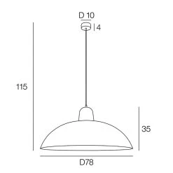 Corep Suspension En Métal D78cm Noir Mat - Marcel -Sema Design Boutique 631584 FRN04 WEB