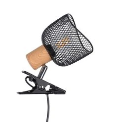 Corep Spot à Pince En Métal H19cm Noir - Ottawa