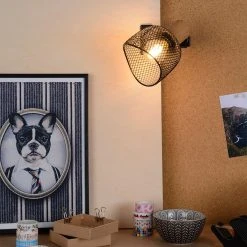 Corep Spot à Pince En Métal H19cm Noir - Ottawa -Sema Design Boutique 631590 FRN03 WEB