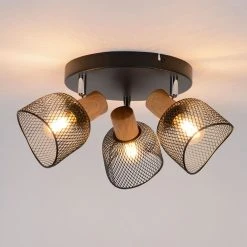 Corep Spot 3 Lumières En Métal D22cm Noir - Ottawa -Sema Design Boutique 631596 FRN02 WEB