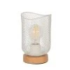 Corep Lampe En Métal H19.5cm Blanc - Ottawa -Sema Design Boutique 631599 FRN01 WEB