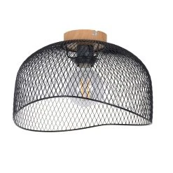 Corep Plafonnier En Métal D30cm Noir - Ottawa