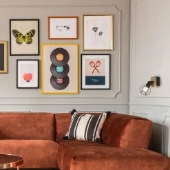 Corep Spot En Métal H18.5cm Noir Et Naturel - Owen -Sema Design Boutique 631607 FRN03 WEB