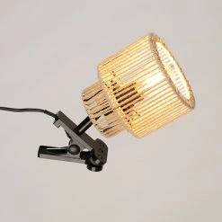 Corep Spot à Pince En Métal Et Cordelette H21cm Naturel - Cancun -Sema Design Boutique 631617 FRN02 WEB