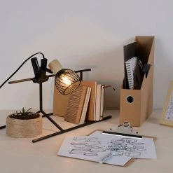 Corep Spot à Pince En Métal H12.5cm Noir - Kento -Sema Design Boutique 631631 FRN03 WEB