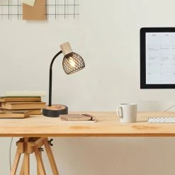 Corep Lampe En Métal H33cm Noir - Kento -Sema Design Boutique 631632 FRN03 WEB