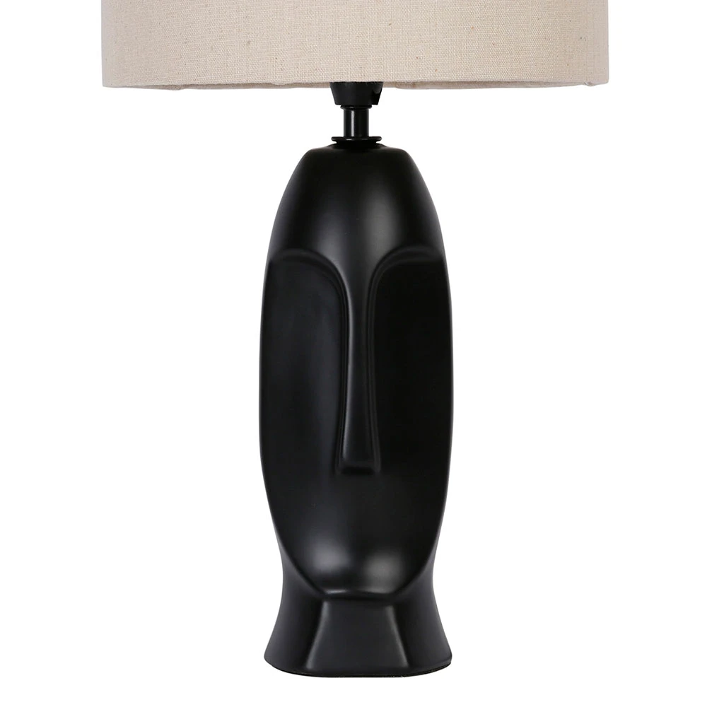 Opjet Lampe En Céramique H45.5cm Noir - Visage 5 Opjet Lampe En Céramique H45.5cm Noir - Visage – Image 3