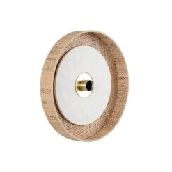 Market Set Applique En Tissu D40cm Naturel Et Blanc - Portinatx -Sema Design Boutique 632145 FRN06 WEB