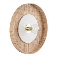 Market Set Applique En Tissu D50cm Naturel Et Blanc - Portinatx -Sema Design Boutique 632147 FRN05 WEB