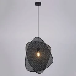 Market Set Suspension En Cannage Et Métal D44cm Noir - Screen -Sema Design Boutique 632151 FRN05 WEB