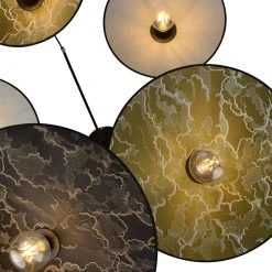 Market Set Plafonnier 5 Lumières En Tissu Et Métal Kumo Multicolore - Gatsby -Sema Design Boutique 632158 FRN05 WEB